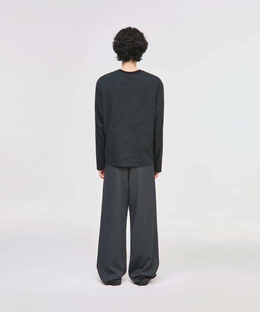 SIGNATURE Crop Long Sleeve T-Shirt [Striped]