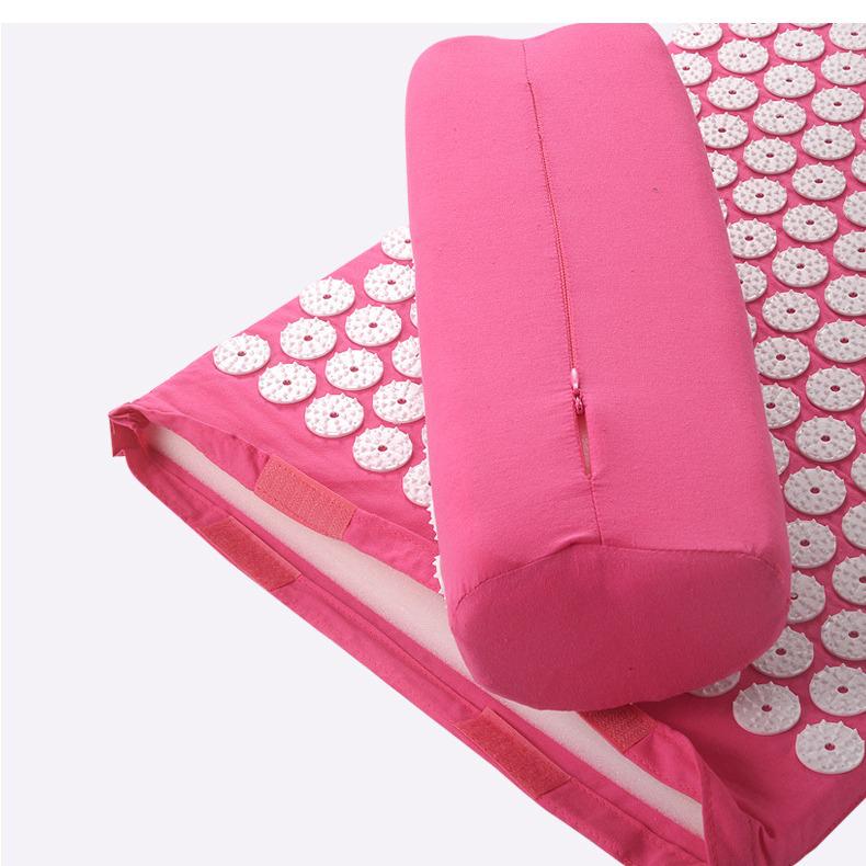 Acupuncture Mat & Pillow Set: Acupressure Massage & Yoga Fitness Lotus Mat