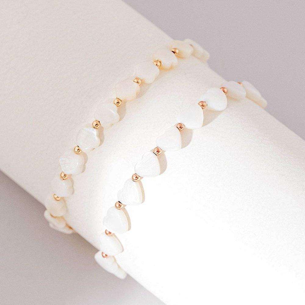 Jrosa 14K Mother-of-Pearl Rail Bracelet