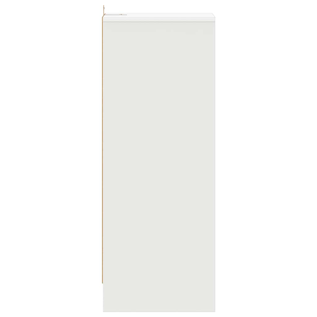 Vidaxl Szafka Na Buty, Biała, 31,5X35X90 Cm, Materiał Drewnopochodny