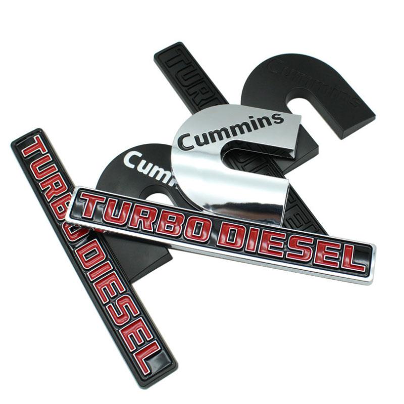 Adesivi per auto per CUMMINS TUBRO DIESEL Stemma Pickup RAM 1500 2500 Accessori modificati logo portiera laterale decalcomanie decorative