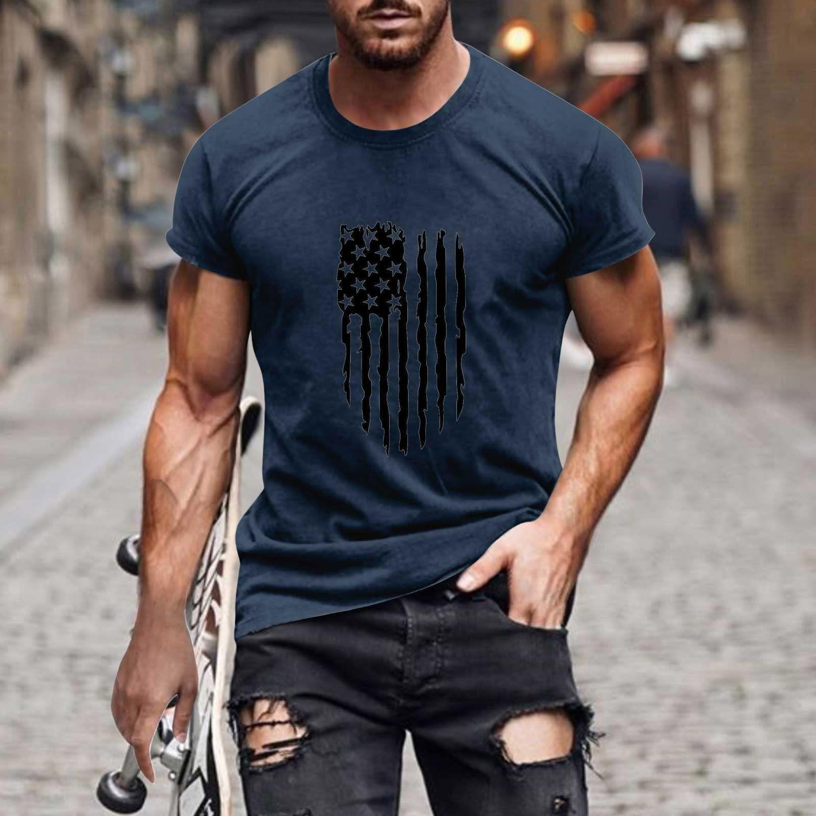 

Мужская футболка Футболки с графическим текстом Pool3D печать Уличная повседневная одежда с короткими рукавами и принтом Базовая одежда L тёмно-синий