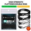 100Pcs Fishing Split Rings Stainless Steel 3.5-12Mm High Quality Strengthen Double Circle Round Snap Pesca Accessories