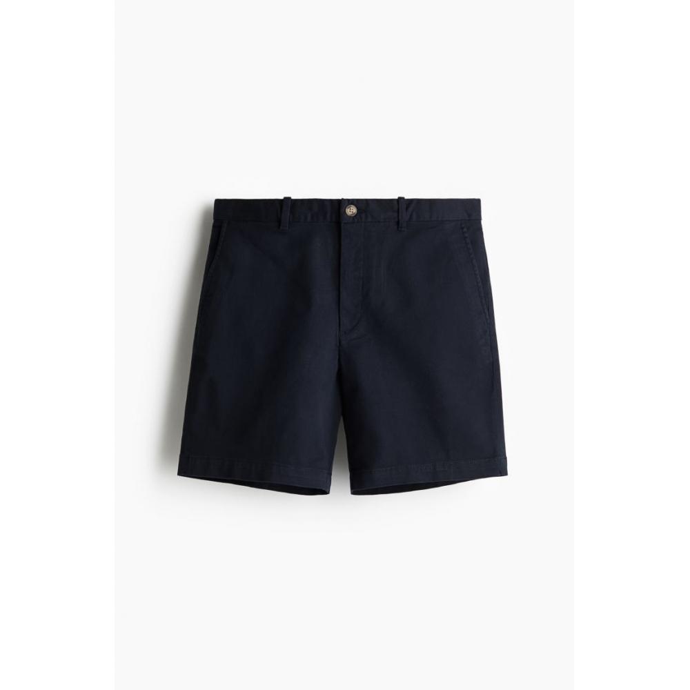 H M cHino sHorts Regular Fit Navy Blue