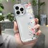 Colorful Flower Branch Transparent Phone Case for iPhone 11 12 13 14 15 16 17 Pro Max Air 16E X XS 7 8 Plus TPU Protective Cover