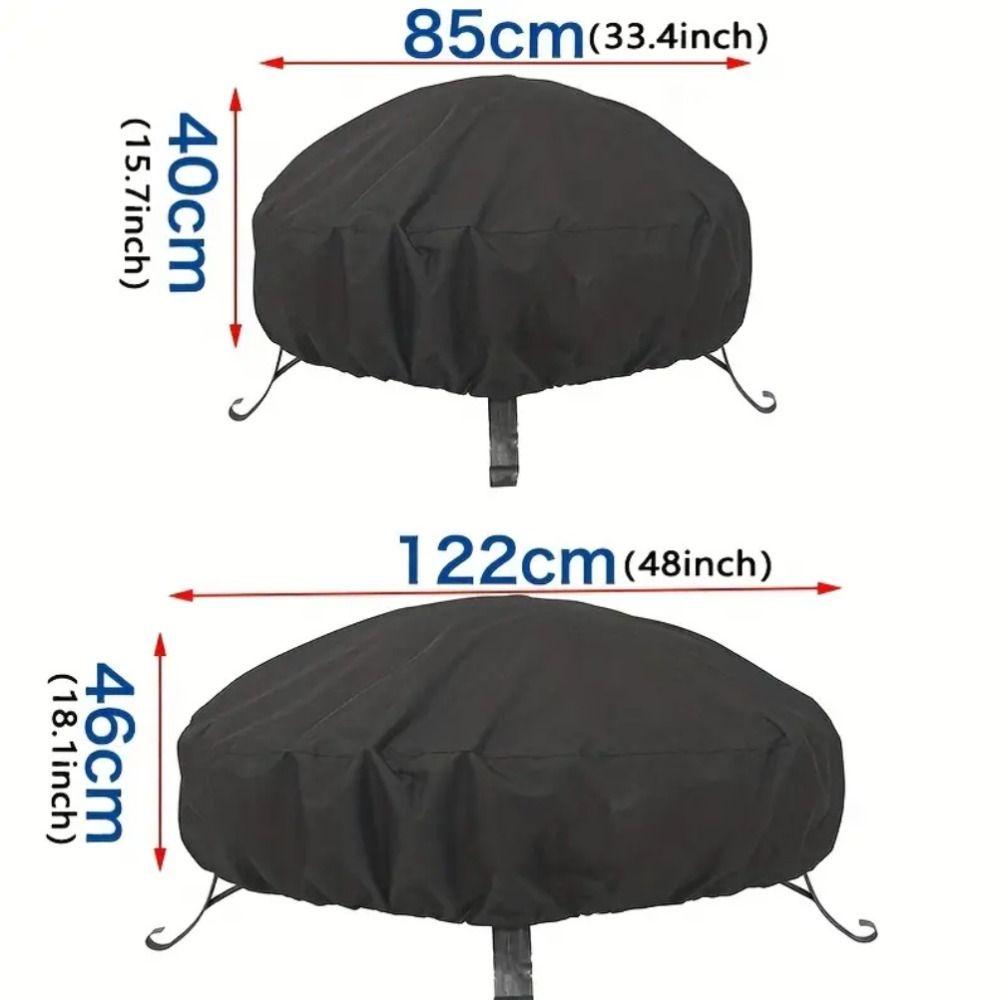 Windproof Patio Firepit Cover Waterproof Gas Firepit Cover NEW Fire Pit Cover  Outdoor