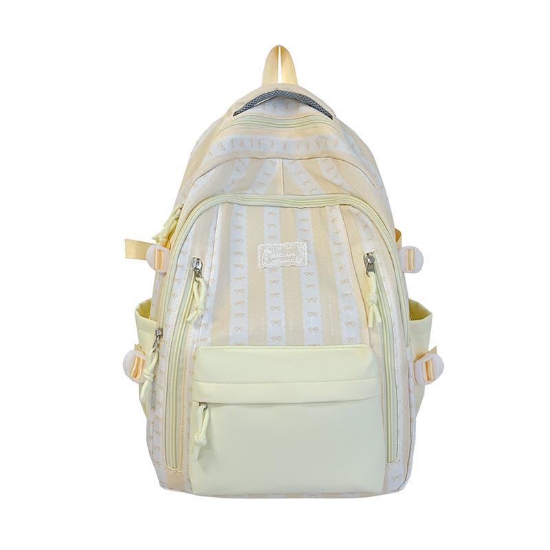 Schoolbag Large Capacity Multi-Pocket Backpack Middle School Student School Bag Female Junior High School Student High School Student Burden Reduction