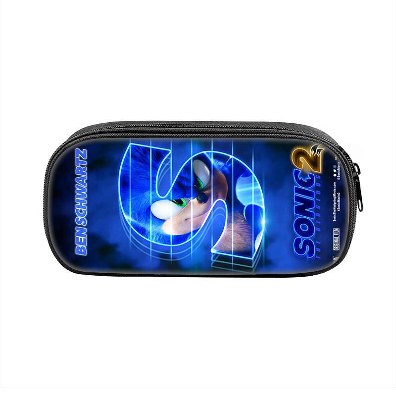 Sonic The Hedgehog Pencil Case With Nylon Material For School Students And Collectors