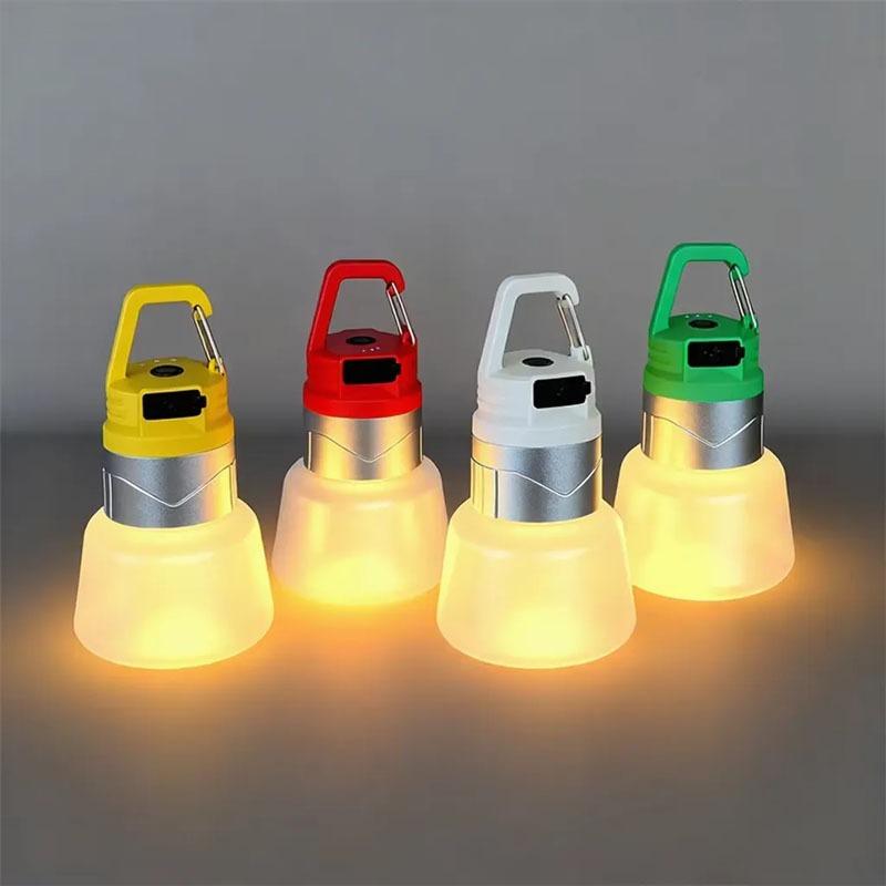 1-5PCS Creative Camping Water Bottle Lantern Outdoor Hiking Portable Multi-Scene Atmosphere Hanging Spotlight Flashlight