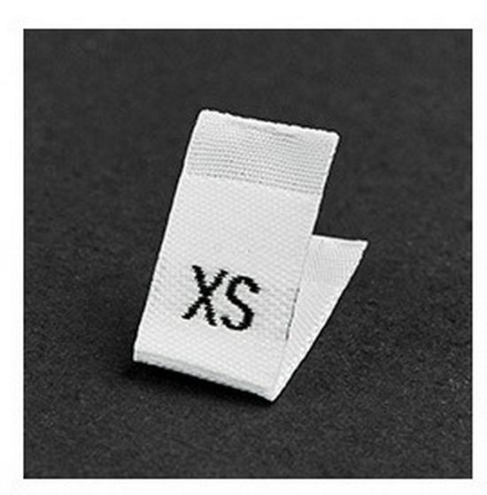 Free Shipping Woven Label: One Size Embroidered Clothing Tag & Sticker