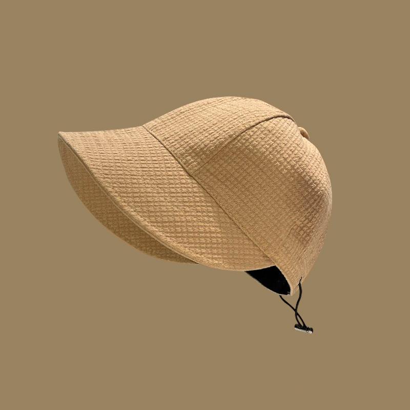 Foldable Wide Brim Sun Hat Drawstring Adjustable Caps for Men Women Beach Hats Summer Quick-drying Visors Fisherman Cap