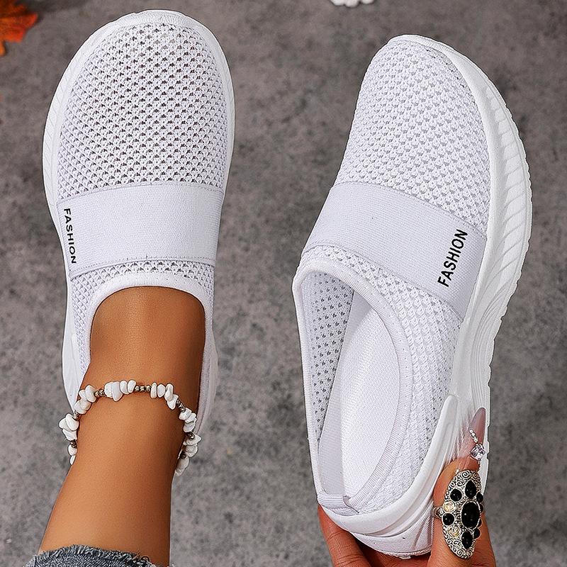 Spring and summer new breathable half-drag single shoes casual shoes