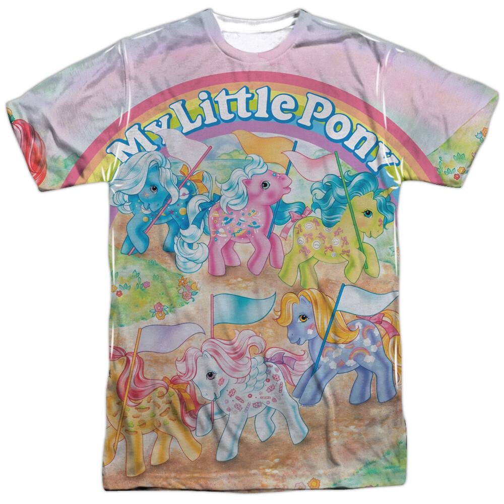 My Little Pony Classic Ponies Licensed Sublimation Adult T-Shirt XL