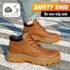Steel Toe Shoes for Men Indestructible Work Boots Waterproof Safety Shoes Working Anti-Drop Anti-Puncture Protective Sneakers