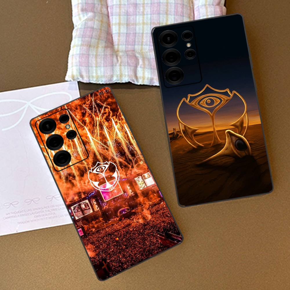 T-tomorrowland Logo Phone Case For Samsung S 20 21 22 23 lite plus ultra Clear Mobile Cover Funda
