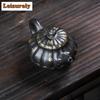 270ML Vintage Yixing Purple Clay Teapots Handmade Petal  Pot Raw Ore Azure Mud Tea Making Kettle Chinese Zisha Tea Set Ornaments
