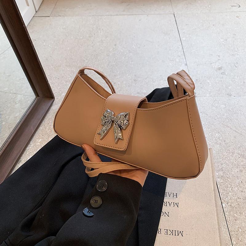 Chic French Bow Design Fashionable Summer Shoulder Bag Trendy Crossbody Purse