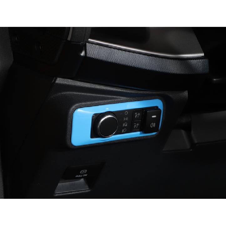 Head Light Switch Cover Trim Accessories for Ford Bronco + Light Blue