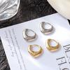 High-End Korean Style Hollow Triangle Ear Cuff Earring for Women