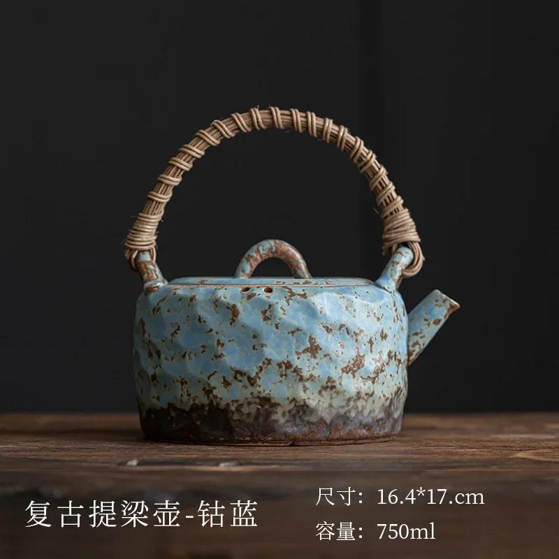 Stoneware Charcoal Stove Tea Brewing Pot Single Japanese Teapot Household Kung Fu Tea Teaware Large Capacity Tea Making Device