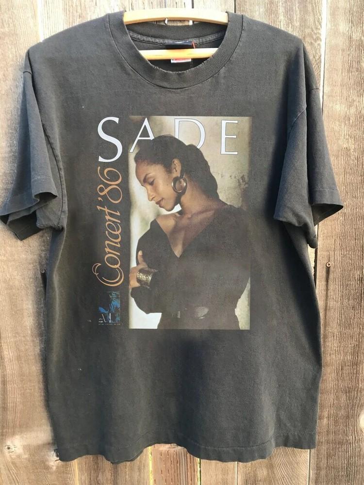 Sade Adu Graphic Tshirt 80s Sade Album Diamond Singer Tour Unisex Tshirt KH3263 Unisex T-Shirt XXL
