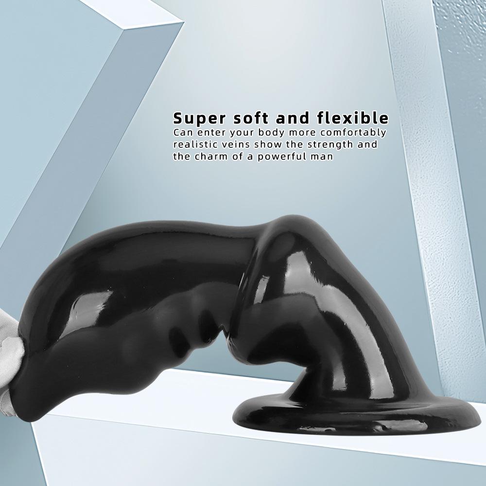 Extra Large Black PVC Butt Plug Anal Sex Toy Dildo Masturbator Big Dick Gay Fisting 18+