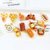 12Pcs Lovely Animals Bear Bread Simulation Resin Charms Resin Fish Pendant for Earrings Necklace Keychains DIY Jewelry Make