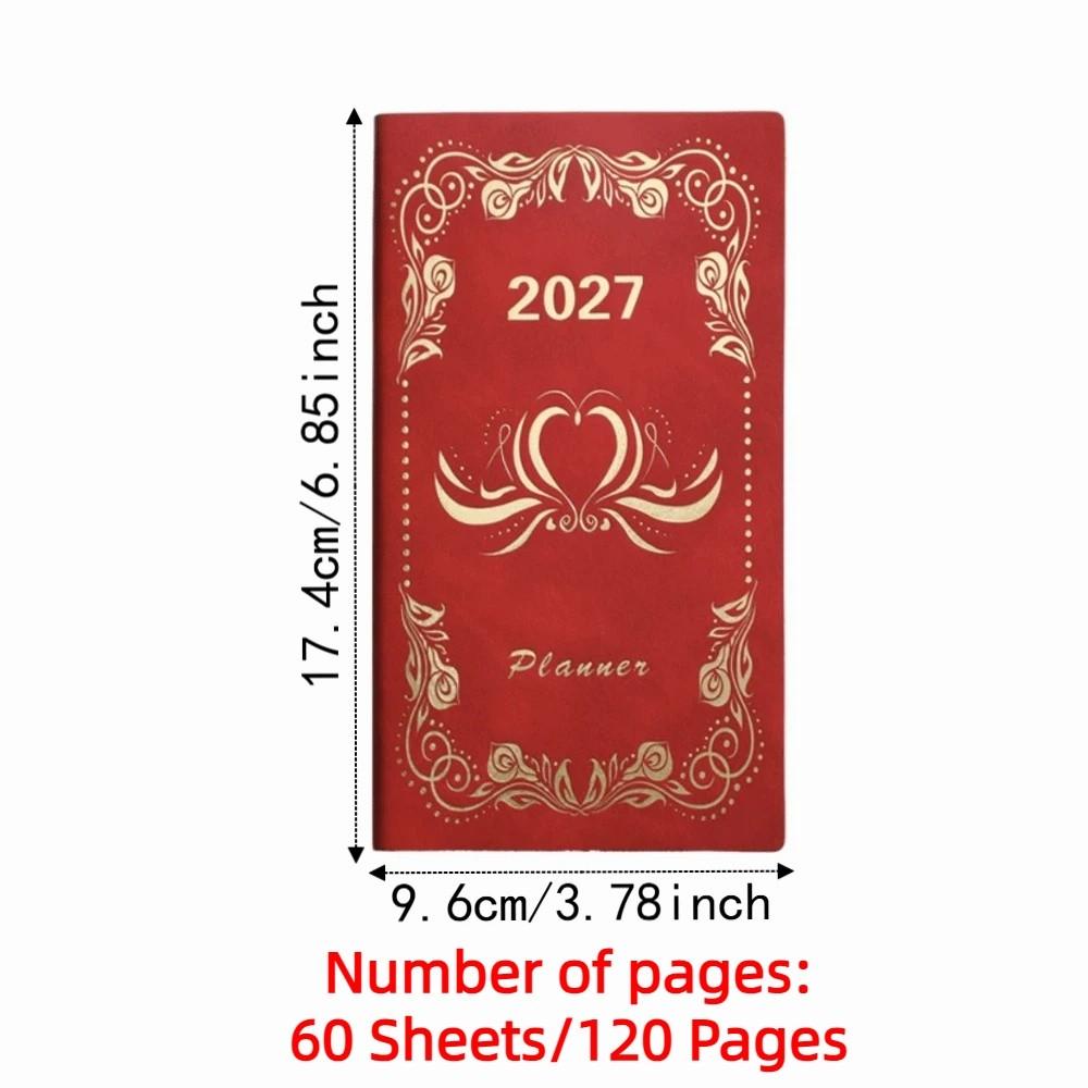 Wear-resistant 2027 Schedule Planner Notepad A6 Office Work Planner Diary Writing Pads  Business
