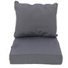 Outdoor Chair Cushion Set Polyester Water Proof Thickened PP Cotton Integrated Seating Cushion and Back Pillow Set for Garden Patio Beach