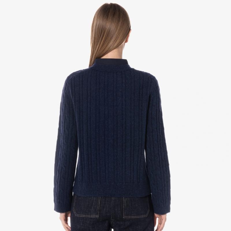 Lacoste Women S Cable V Neck Cardigan Af299e 54n 166 q2nAf299e 54n166