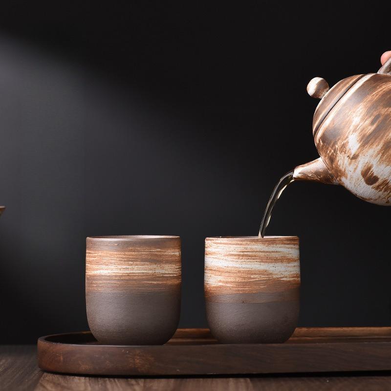Creative Retro Coffee Cups Stoneware Handmade Ceramics Mugs Beer Tea Mug Whiskey Drinkware Cup Latte Teacup Teaware for Kitchen