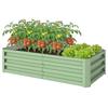 Raised Beds for Garden, Galvanised Outdoor Planters, for Herbs and Vegetables, Use for Patio, Garden, Balcony