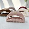 Korean Style Elastic Plastic Hair Claw Creative Solid Color Shark Clip Silicone Shark Clip  Daily