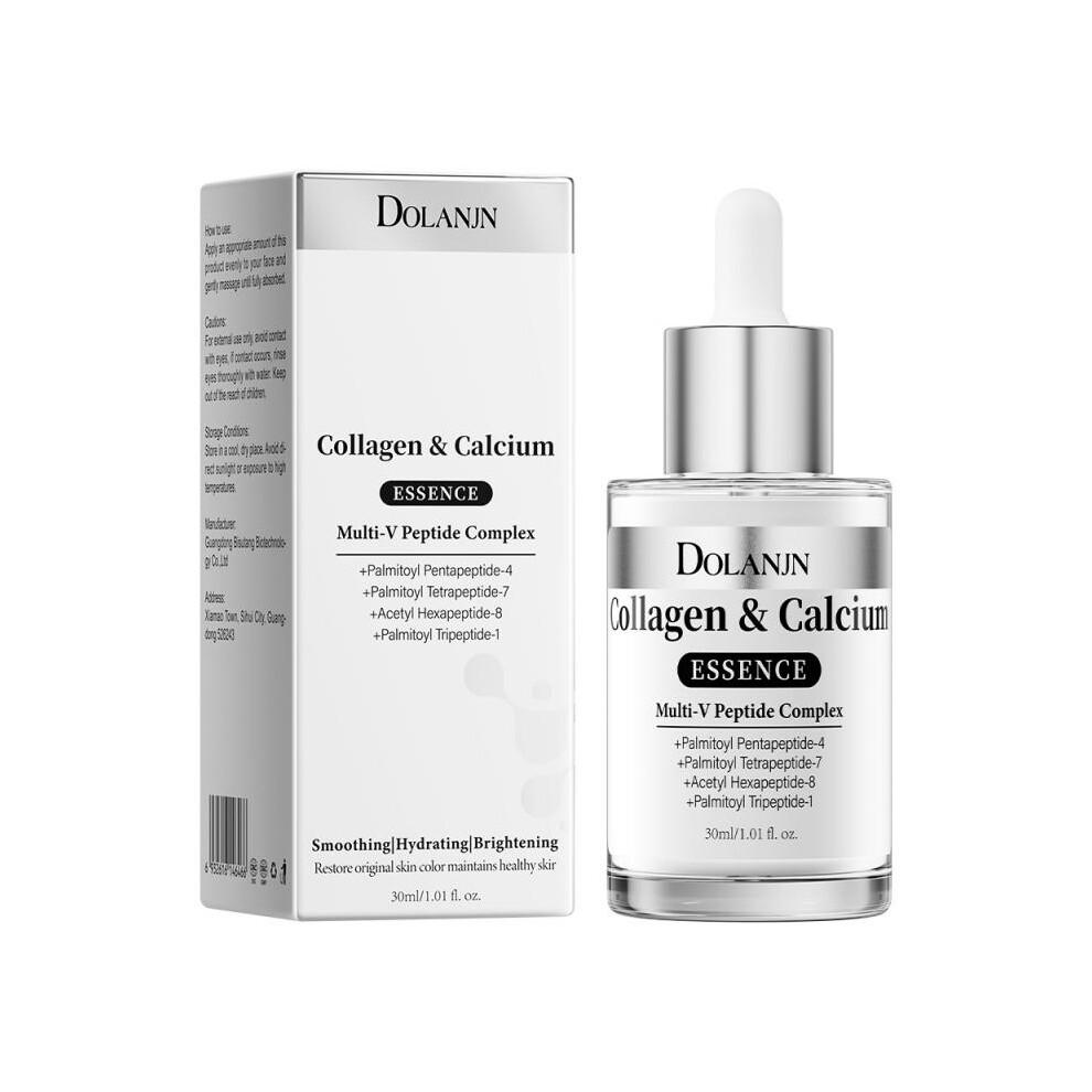 Kollagen-Kalzium-Serum - Peptidkomplex Gesichts-Kalzium-Serum - Anti-Aging Gesichts-Serum - Feuchtigkeitsspendende Straffende Hautformel