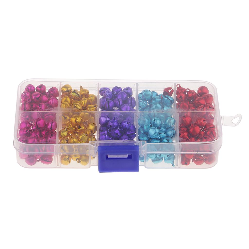 300 Pack/Box Christmas Bells Ornament Craft for Home, Tree, Door, Hanging Pendant