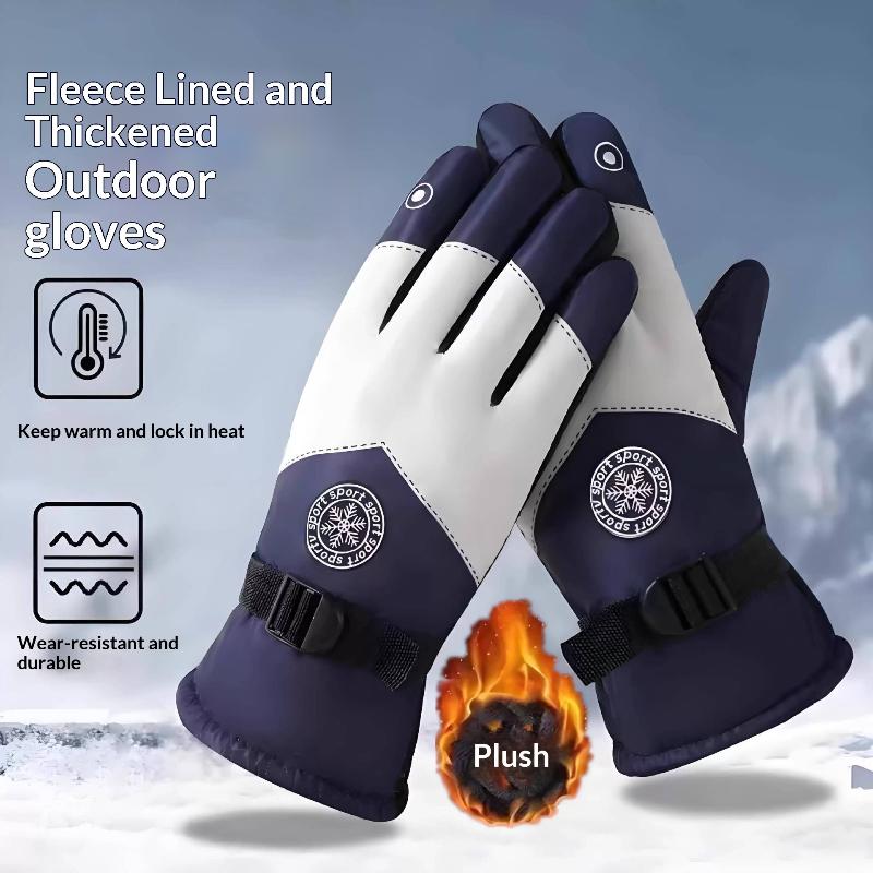 Winter Ski Gloves , Touchscreen Waterproof Snow Gloves- Insulated Thermal Cycling Gloves For Skiing, Snowboarding, Hiking