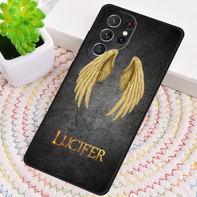 Lucifer Morningstar Silicone Phone Case For Samsung Galaxy note 10 pro S26 S25 S24 S23 S22 S21 Plus S25Ultra Capa Cover