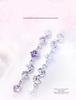 Weihua Temperament Women's Silver-Plated Amethyst Bracelet with Red Bean Charm