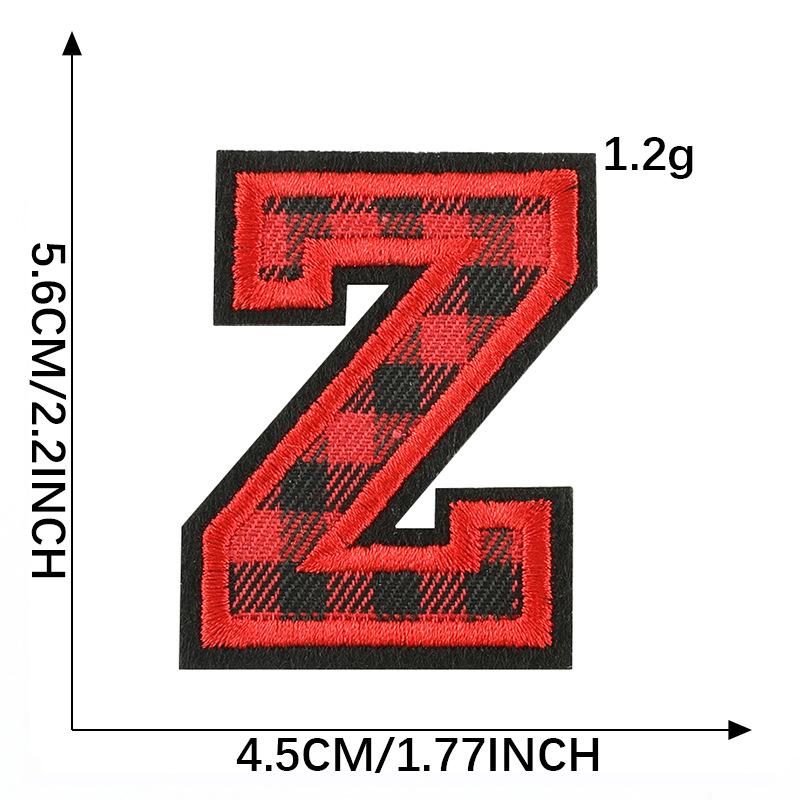 Computer Embroidery Label Cloth Embroidery English Alphabet Embroidery Badge Sticker Clothing Accessories Hat Accessories Patch Cloth Sticker