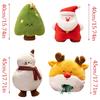 Festivo Natale Babbo Natale Pupazzo di Neve Cuscino Schienale Super Morbido Cotone PP Cuscino da Abbraccio Soggiorno Camera da Letto Decorazione