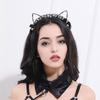 Product Personality Wind Hollow Lace Cat Ears Headband Bell Jewelry Sex Headgear