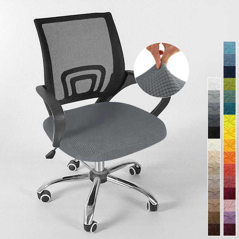 

Cover for Computer Chair with Armrests Knitted Jacquard Cover for Swivel Office Chair Jacquard Seat Cover Computer Chairs 1PC