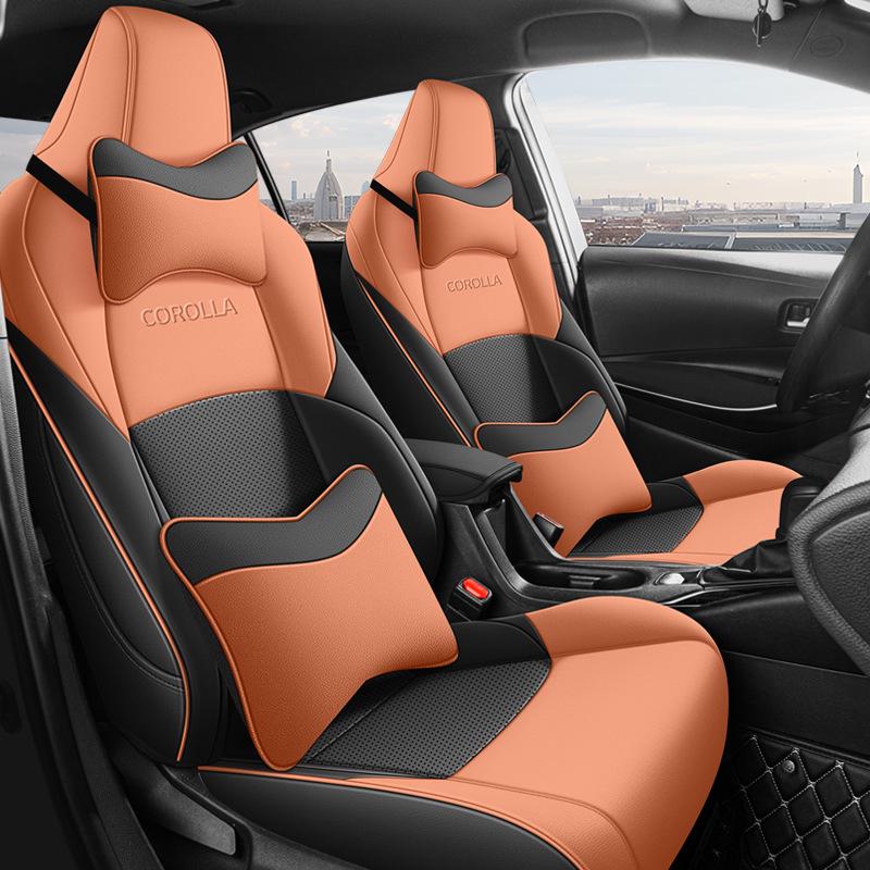 Universal All-Season Seat Covers for Toyota Corolla, Fits Dual-Engine Models, Fully Enclosed Car Seat Cushions