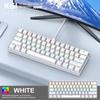2026 New 60% Portable Wired Mini Mechanical Keyboard K61 Mini Keyboard Wired 61 Keys Phantom RGB,Black White Red Red/Blue Switch