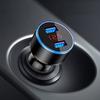 3.4a Dual USB Car Charger 2 Port LCD Display 12-24V Cigarette Socket Lighter Original
