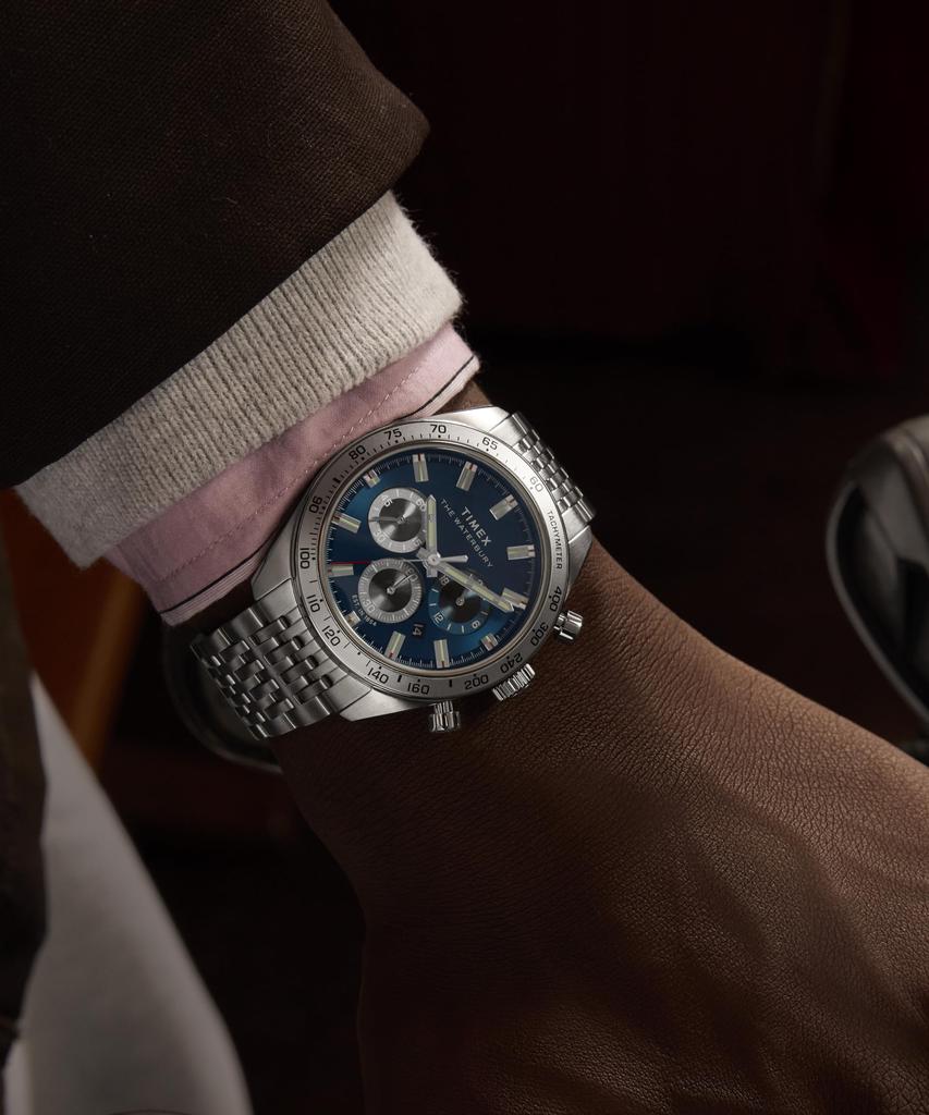 Waterbury Watch Quartz 100m Water Resistant Mineral Glass Blue Dial TW2Y18500 Unisex [TIMEX] [Authentic]