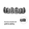 18K Plated Hip Hop Teeth Upper Teeth False Tooth Halloween Festival Tooth Decoration