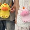 Animal Doll Capybara Plush Crossbody Bag Persimmon Cartoon Plush Shoulder Bag  Office