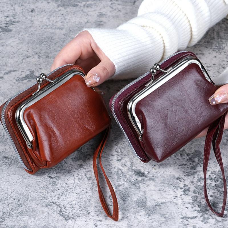 Women Wallets and Purses PU Leather Money Bag Female Short Hasp Purse Small Coin Card Holders Blue Red Clutch New Women Wallet