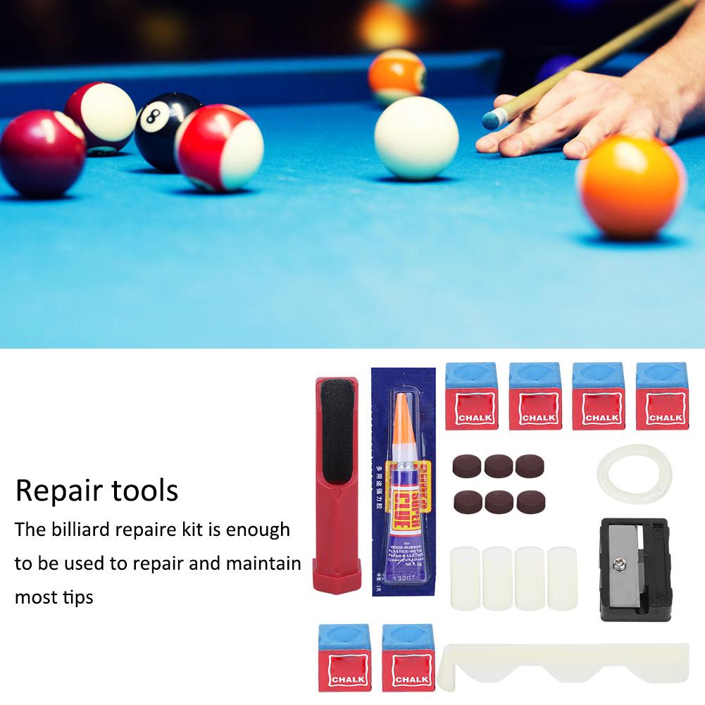 Kit de Reparare Biliard Instrument de Reparare Vârf Tac Consumabile Profesionale Snooker Gadget Sportiv de Lustruire